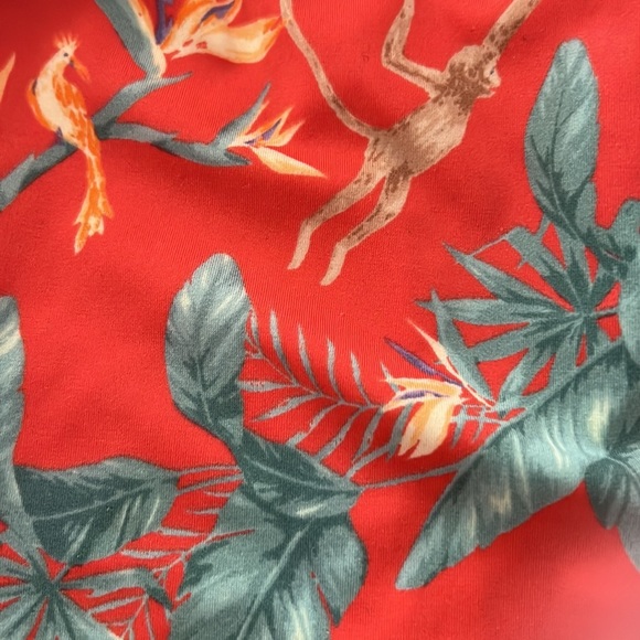 JANIE AND JACK TROPICAL JUNGLE COLD SHOULDER SWIMSUIT - Picture 3 of 3